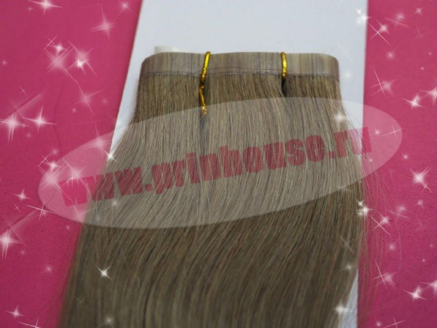 Фото Натуральные волосы для ленточного наращивания 5 стрипов по 30 см длина 70 см - магазин  "Домик Принцессы"