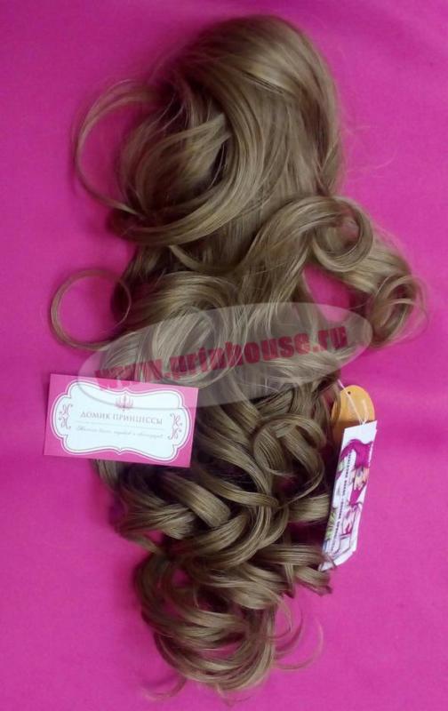 Фото Хвост на крабе из искусственных волос термо цвет 15 - магазин  "Домик Принцессы"