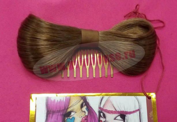 Фото Бант из волос на заколке "Леди Гага" цвет №14 - магазин  "Домик Принцессы"