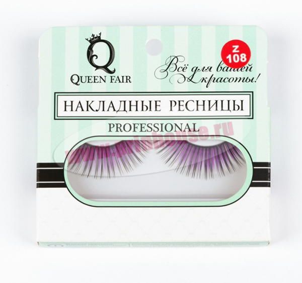 Фото Ресницы накладные яркие чёрно-фиолетовые - магазин  "Домик Принцессы"