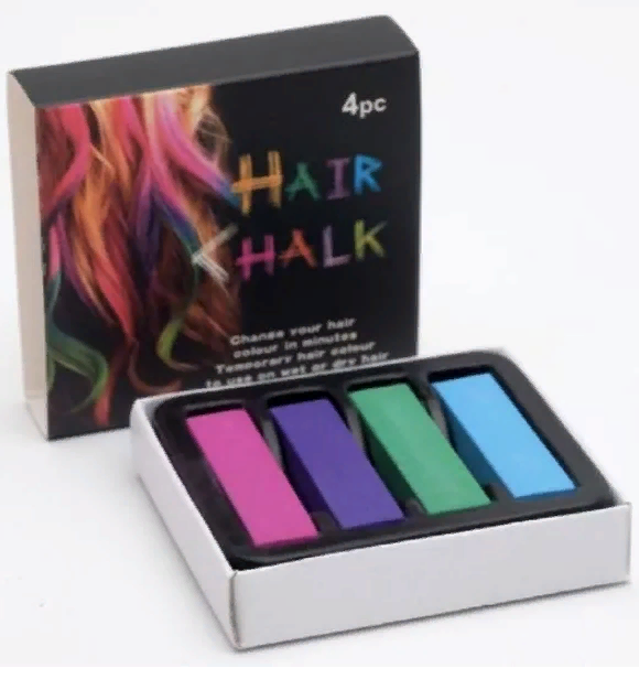 Фото Мелки цветные для волос 4 цвета - магазин  "Домик Принцессы"