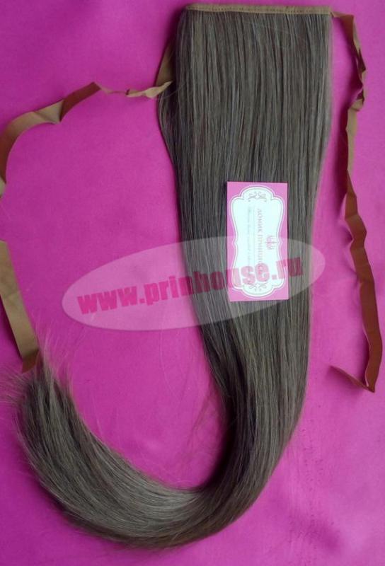 Фото Хвост на ленте термо цвет 14 русый - магазин  "Домик Принцессы"