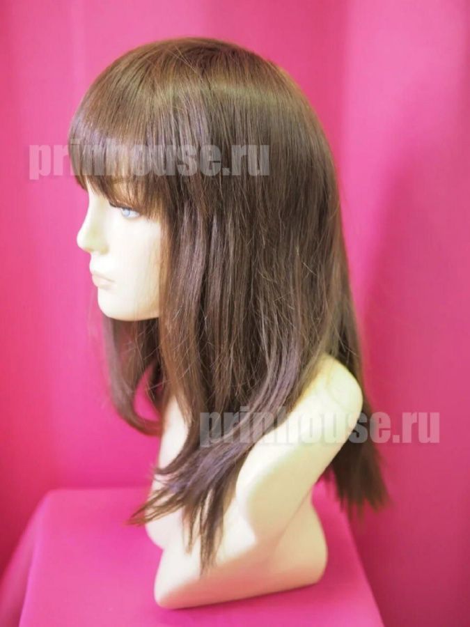 Фото Натуральный парик из славянских волос длинный цвет шоколад - магазин  "Домик Принцессы"