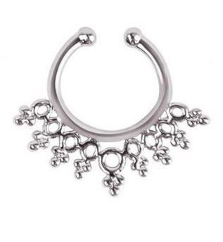 Фото Септум обманка для носа серебряная - магазин  "Домик Принцессы"