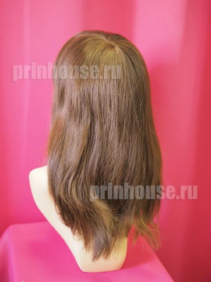 Фото Натуральный парик из славянских волос длинный цвет шоколад - магазин  "Домик Принцессы"