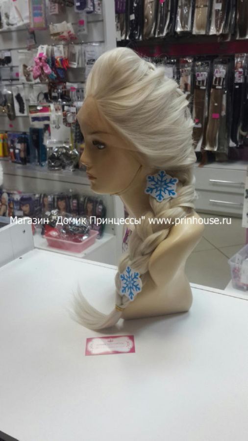Фото Парик блонд на сетке принцесса Эльза - магазин  "Домик Принцессы"