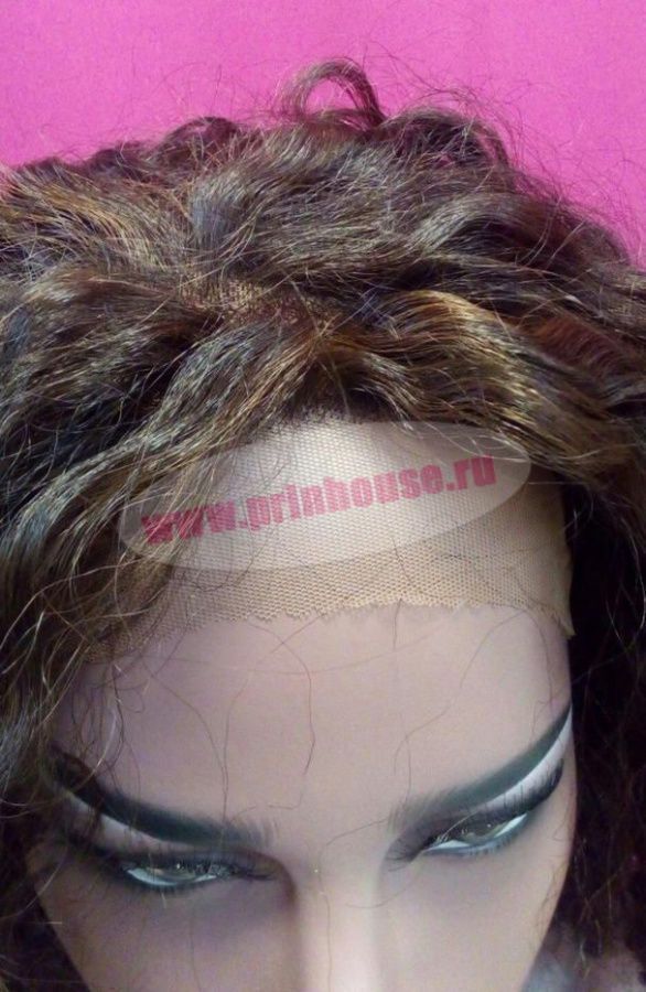 Фото Парик локоны на сетке из искусственных волос цвет темный шоколад - магазин  "Домик Принцессы"