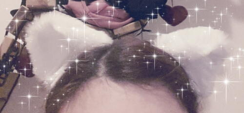 Фото Меховые ушки на ободке белые - магазин  "Домик Принцессы"