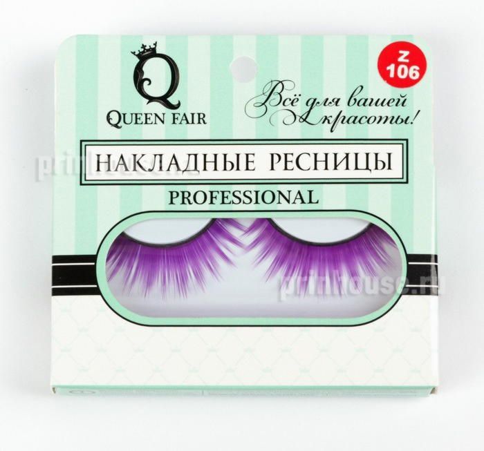 Фото Ресницы накладные с клеем фиолетовые - магазин  "Домик Принцессы"