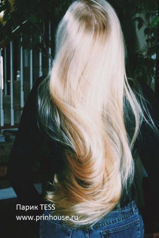 Фото Парик искусственный Цвет 613 Блонд длинный с челкой - магазин  "Домик Принцессы"