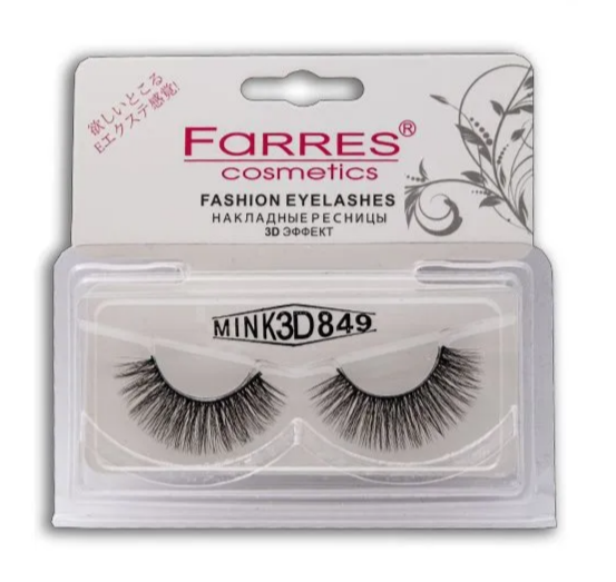 Фото Ресницы натуральные 3D эффект накладные Fashion Eyelashes №849 красотка - магазин  "Домик Принцессы"