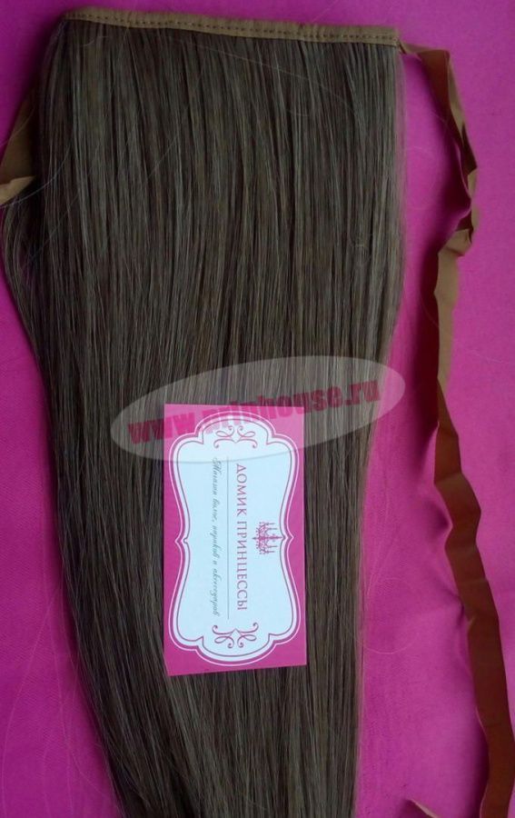 Фото Хвост на ленте термо цвет 14 русый - магазин  "Домик Принцессы"